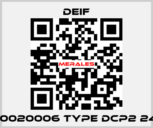 1240020006 Type DCP2 2440 Deif