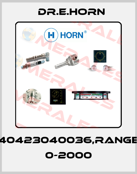 40423040036,Range 0-2000 Dr.E.Horn