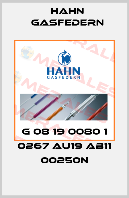 G 08 19 0080 1 0267 AU19 AB11 00250N Hahn Gasfedern