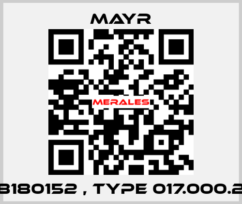 8180152 , type 017.000.2 Mayr