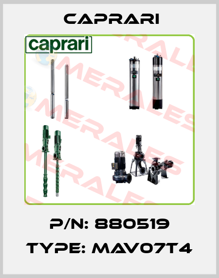 P/N: 880519 Type: MAV07T4 CAPRARI 