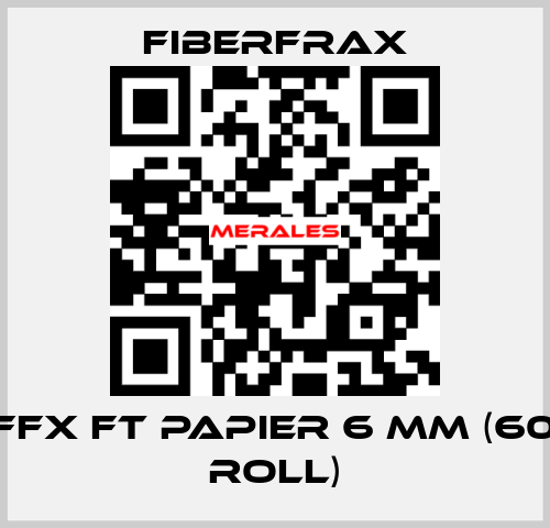 CA FFX FT PAPIER 6 MM (60 m2 roll) Fiberfrax
