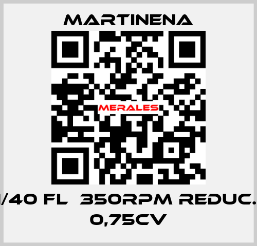 RF1/40 FL  350RPM REDUC. 1/4 0,75CV Martinena