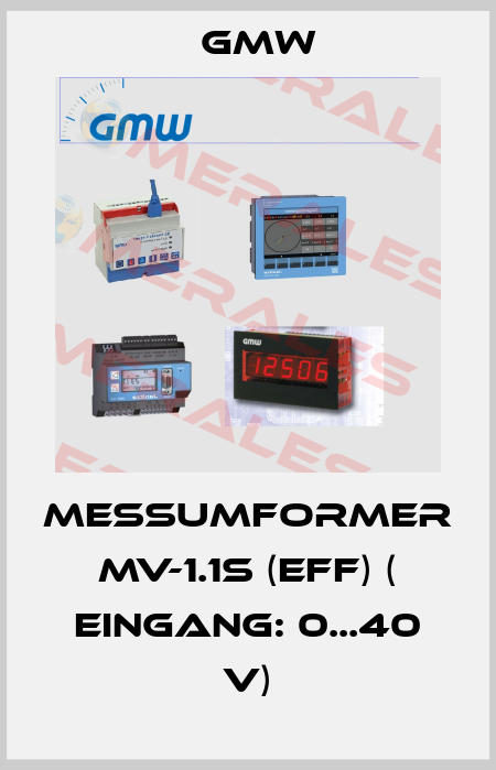 Messumformer MV-1.1s (eff) ( Eingang: 0...40 V) GMW