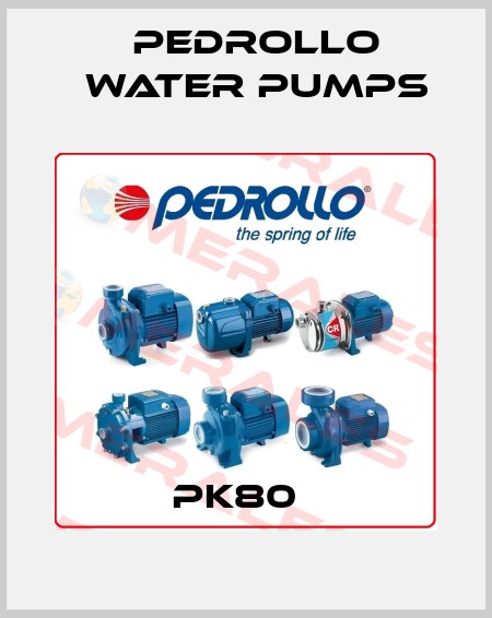 PK80   Pedrollo Water Pumps