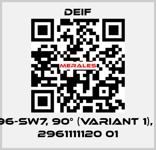 EQ96-sw7, 90° (Variant 1), PN: 2961111120 01 Deif