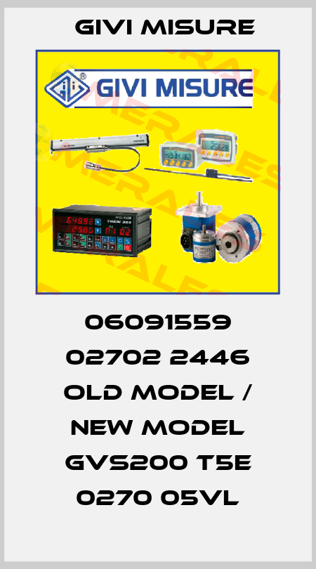 06091559 02702 2446 old model / new model GVS200 T5E 0270 05VL Givi Misure