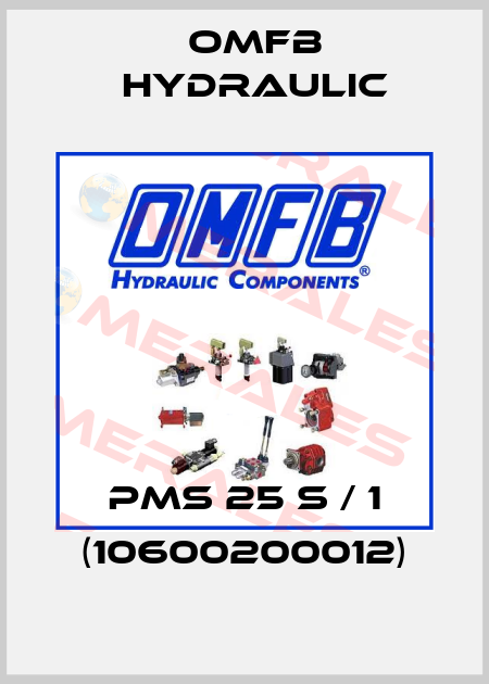 PMS 25 S / 1 (10600200012) OMFB Hydraulic
