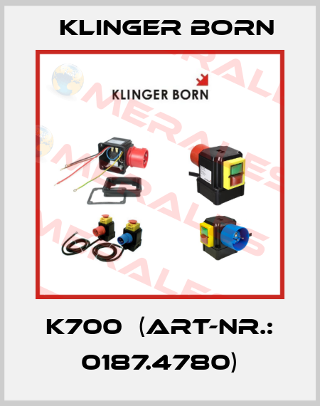 K700  (Art-Nr.: 0187.4780) Klinger Born