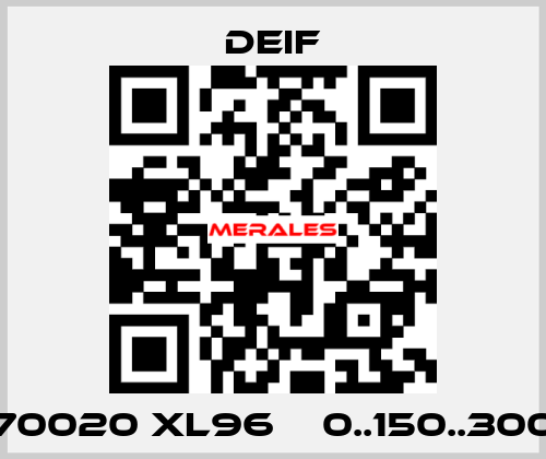2951170020 XL96    0..150..300 RPM Deif