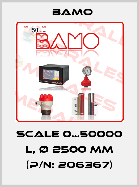 Scale 0...50000 L, Ø 2500 mm (P/N: 206367) Bamo