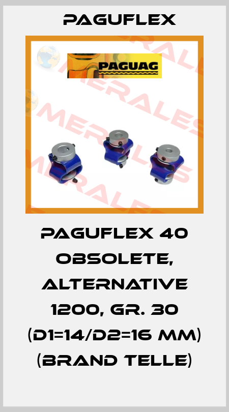 PaguFlex 40 obsolete, alternative 1200, Gr. 30 (d1=14/d2=16 mm) (brand Telle) Paguflex