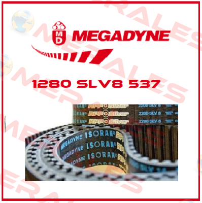 1280 SLV8 537  (63PLUS81280W) Megadyne