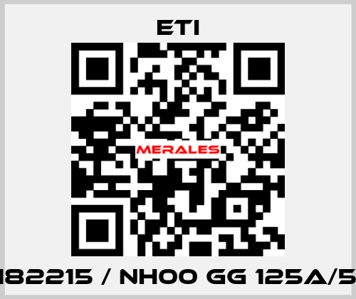 004182215 / NH00 gG 125A/500V Eti