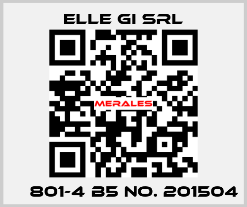 МС801-4 B5 No. 201504 ELLE GI SRL