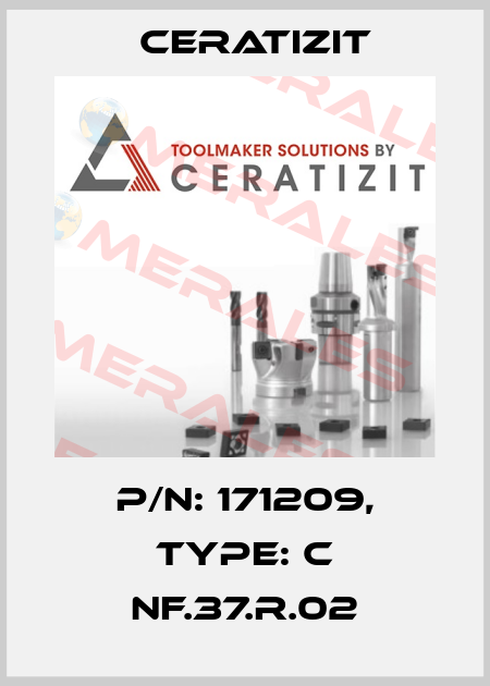 P/N: 171209, Type: C NF.37.R.02 Ceratizit