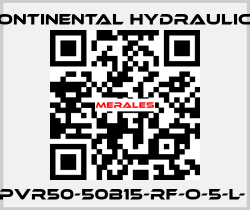 PVR50-50B15-RF-O-5-L-  Continental Hydraulics