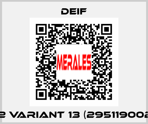 XL192 Variant 13 (2951190020 13) Deif
