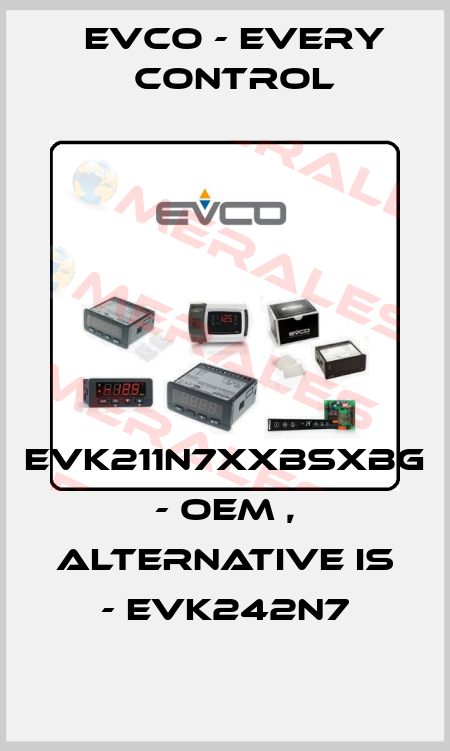 EVK211N7XXBSXBG - OEM , alternative is - EVK242N7 EVCO - Every Control