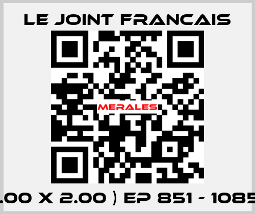 ( 9.00 X 2.00 ) EP 851 - 108516 LE JOINT FRANCAIS
