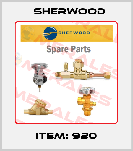 item: 920 Sherwood