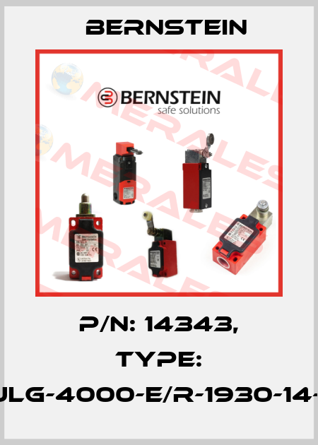 P/N: 14343, Type: SULG-4000-E/R-1930-14-01 Bernstein