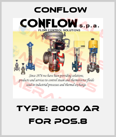 Type: 2000 AR for pos.8 CONFLOW