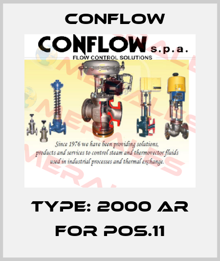 Type: 2000 AR for pos.11 CONFLOW