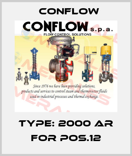Type: 2000 AR for pos.12 CONFLOW