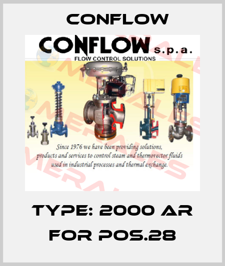 Type: 2000 AR for pos.28 CONFLOW