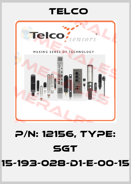p/n: 12156, Type: SGT 15-193-028-D1-E-00-15 Telco