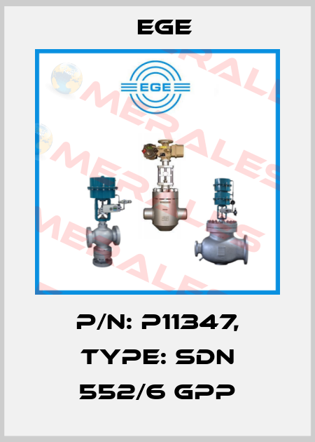 p/n: P11347, Type: SDN 552/6 GPP Ege