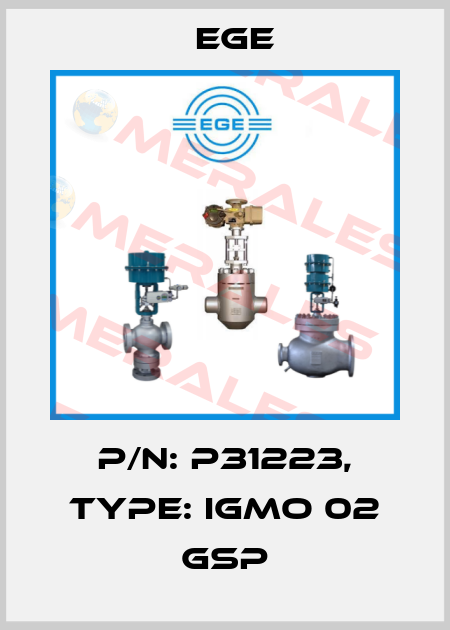 p/n: P31223, Type: IGMO 02 GSP Ege