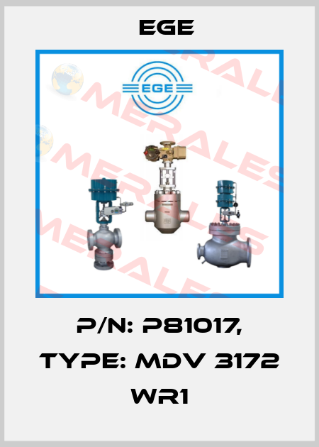 p/n: P81017, Type: MDV 3172 WR1 Ege