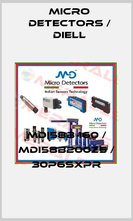 MDI58B 160 / MDI58B200Z5 / 30P6SXPR
 Micro Detectors / Diell