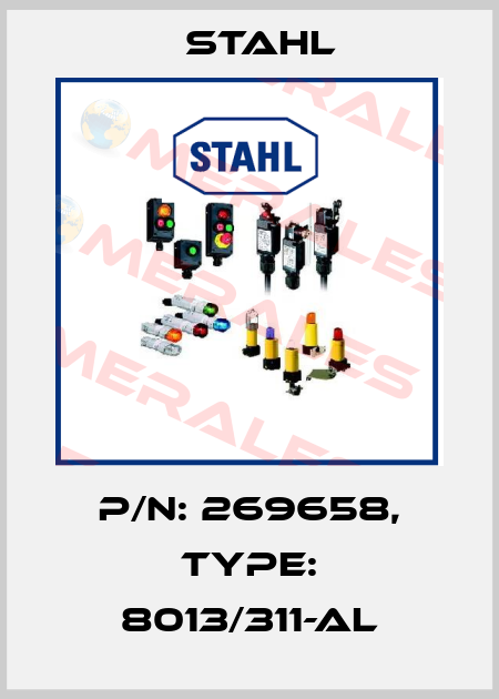 P/N: 269658, Type: 8013/311-al Stahl