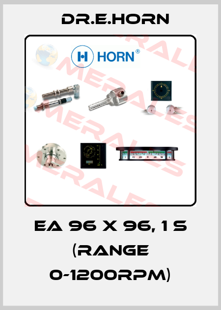 EA 96 x 96, 1 S (range 0-1200rpm) Dr.E.Horn