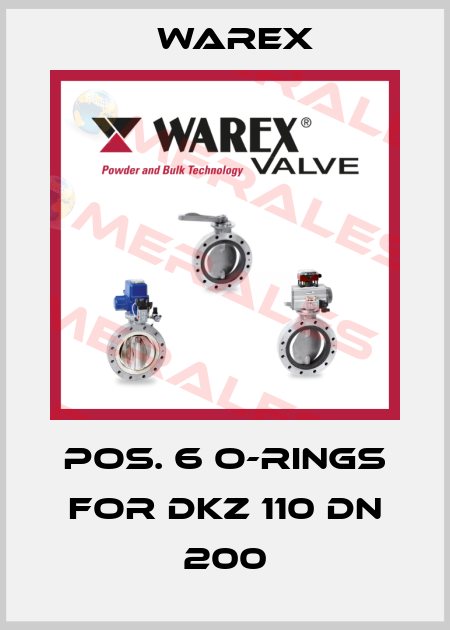 Pos. 6 O-Rings for DKZ 110 DN 200 Warex