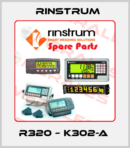 R320 – K302-A  Rinstrum