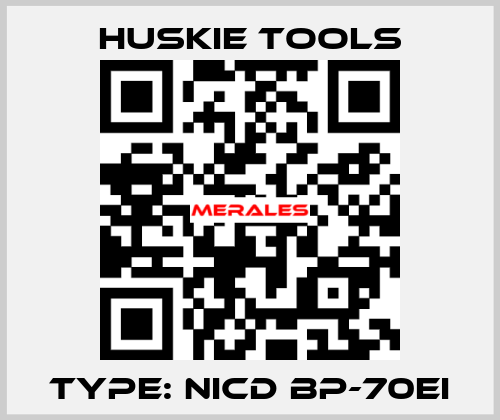 TYPE: Nicd BP-70EI Huskie Tools