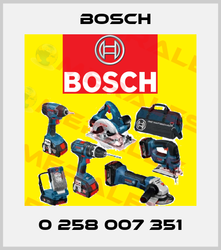 0 258 007 351 Bosch