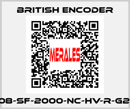 260/2-B08-SF-2000-NC-HV-R-G2-ST-IP64 British Encoder