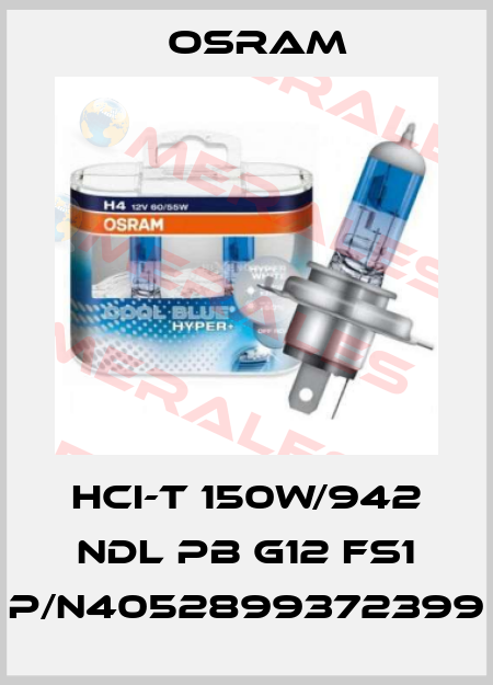HCI-T 150W/942 NDL PB G12 FS1 p/n4052899372399 Osram