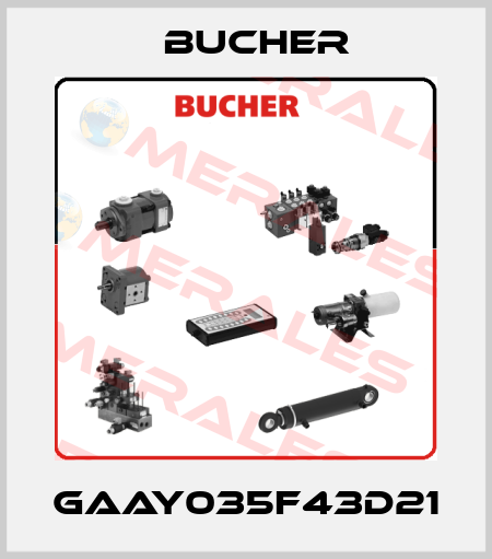 GAAY035F43D21 Bucher