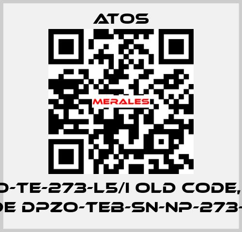 DPZO-TE-273-L5/I old code, new code DPZO-TEB-SN-NP-273-L5/I Atos