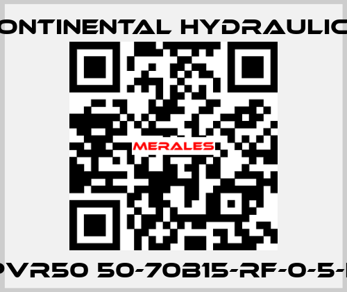 PVR50 50-70B15-RF-0-5-L Continental Hydraulics
