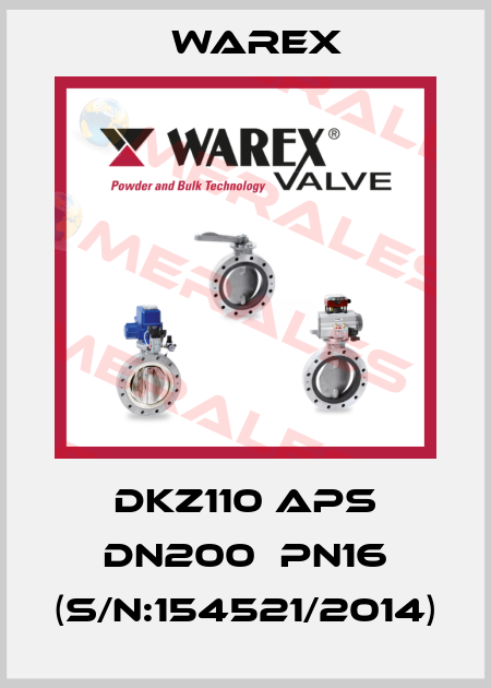DKZ110 APS DN200  PN16 (S/N:154521/2014) Warex