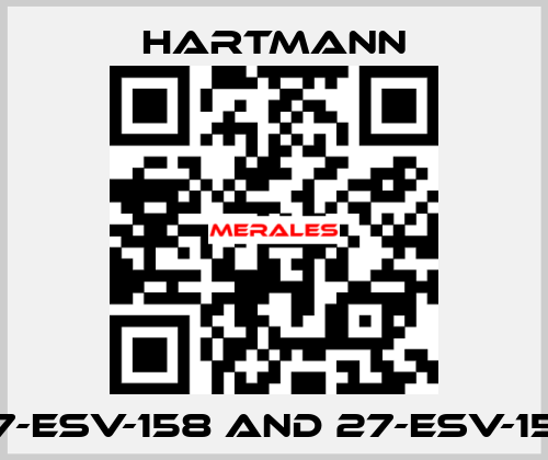 27-ESV-158 and 27-ESV-159 Hartmann