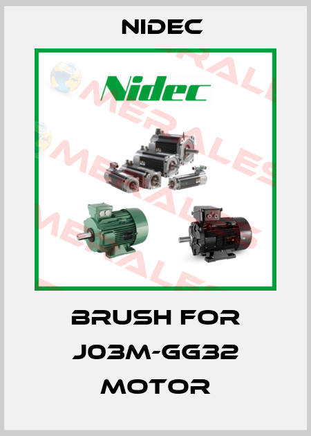 Brush for J03M-GG32 motor Nidec