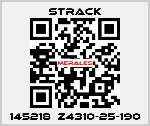 145218  Z4310-25-190  Strack